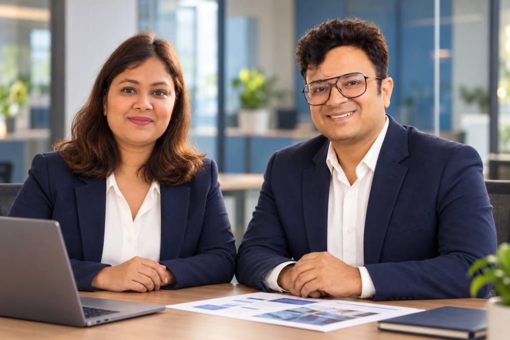 Sukanya Srivastava and Shobhit Saxena, the leadership team behind SS Technologies 247.
