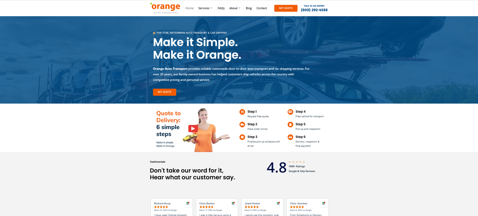 Orange Auto Transport