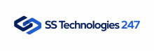SS Technologies 247 geometric bridge logo